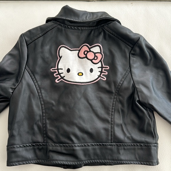 Hello Kitty Faux Leather Jacket 2T - Picture 2 of 5